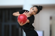 Gymnasts Aryaa Nitesh Kadam during training at the Academy