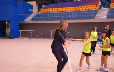 A heartwarming meeting of Alina Kabaeva with young athletes from Kazan at the Sky Grace Cup