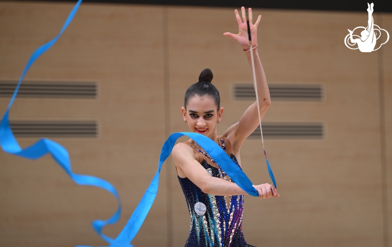 Анна Вакуленко во время контрольной тренировки в преддверии чемпионата России