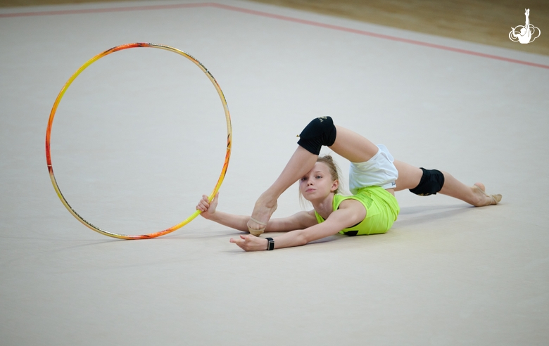 Evelina Tandalova during a training session
