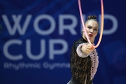 Hanna Panna Wiesner during an exercise with hoop