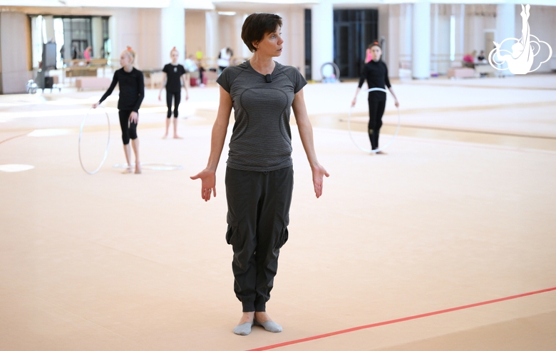 Групповички Академии на занятии под руководством хореографа фестиваля «Алина» Ирины Зеновки