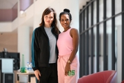 Coaches Olesya Kovaleva and Pooja Surve at the Academy