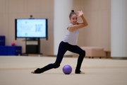 Ksenia Savinova during a training session at the Academy