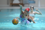 Participants of the training camp at the Academy swimming pool