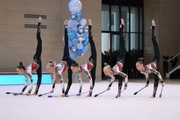 Academy group gymnasts during their performance at the final concert
