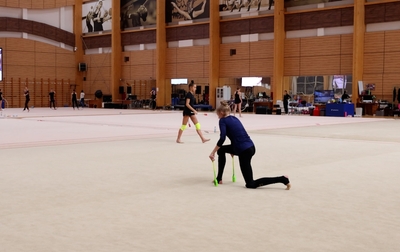 Фрагмент тренировки Александры Борисовой под руководством хореографа Академии Людмилы Дугановой