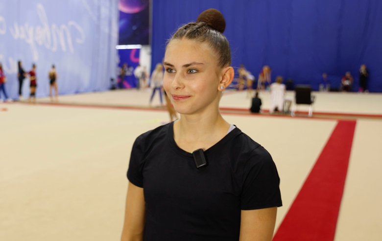 Ekaterina Sazonova speaks about the images in her exercises at the Russia’s Youth Summer Spartakiad