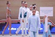 Ksenia Savinova during the opening ceremony of the all-Russian Sky Grace Cup competition