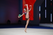 Julia Bogdanova during the ball exercise