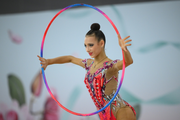 Sofia Vorobyova during hoop exercise