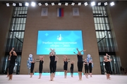 Participants of the training camp during their performance at the final concert
