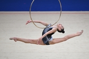 Nicole Rimarachin Diaz during the hoop exercise