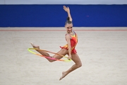 Ksenia Savinova during the hoop exercise