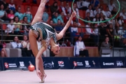 Alina Harnasko (Belarus) during the hoop exercise