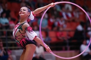 Karolina Tarasova (Russia) during the hoop exercise