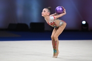 Diana Sobyanina during the ball exercise