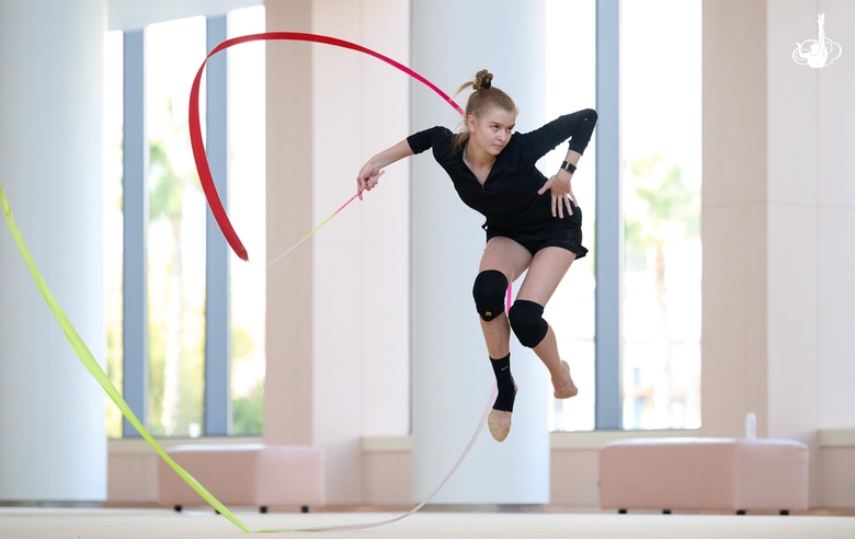 Alexandra Borisova during a training session at the Academy