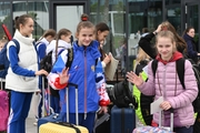 Arrival of gymnasts at the Academy