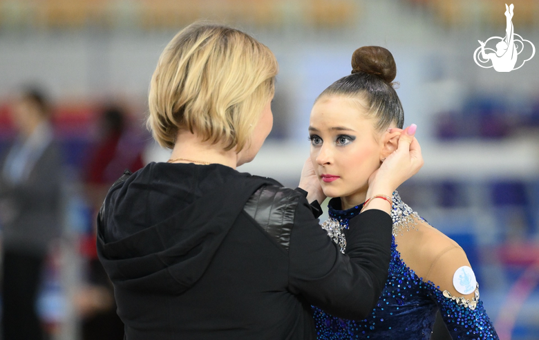 Yana Sakovich and coach Irina Gusarova
