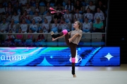Ksenia Savinova during a training session