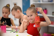 Preschoolers during a class dedicated to the Chinese New Year