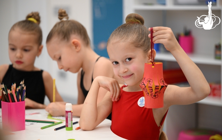 Preschoolers during a class dedicated to the Chinese New Year