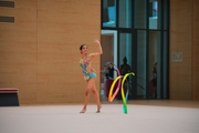 Gymnast Avani Nitesh Kadam during a control training session