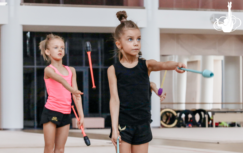 Young athletes finetune their skills working with clubs