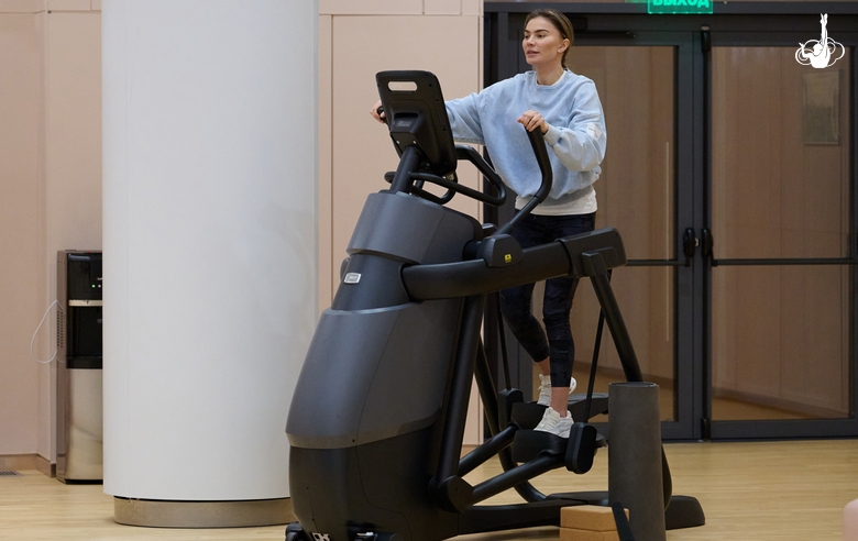 September 30, 2026. Olympic champion Alina Kabaeva during a training session at the Academy