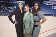 EVGENIYA CUP organizer Evgenia Kanaeva, guest of honor Alina Kabaeva and host of the tournament Yana Batyrshina