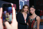 November 16, 2025. Olympic champion Alina Kabaeva with gymnast during the Sky Grace Cup International Tournament and Beijing Top Open 2025