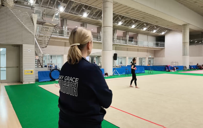 Так у наших гимнасток проходила тренировка на арене Tokyo Metropolitan Gymnasium за день до начала финала AEON Cup