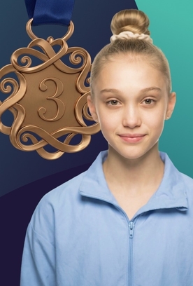 Елизавета Гераськина завоевала бронзу в финале с булавами на AGF Trophy International Tournament