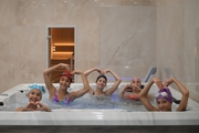 Participants of the training camp at the Academy swimming pool
