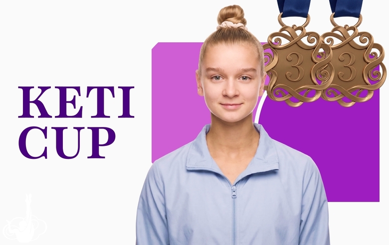 Alexandra Borisova won two bronze medals at the KETI CUP tournament