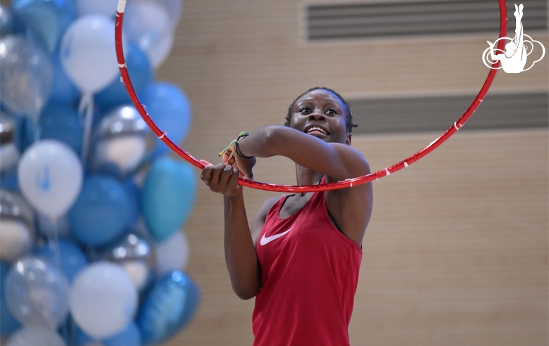 Malanda Mainga Messi Celeste during her performance at the final concert