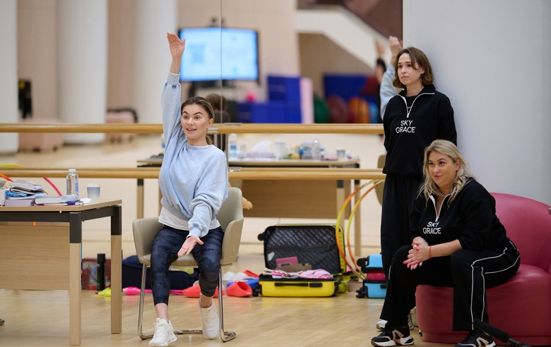 September 30, 2026. Olympic champion Alina Kabaeva and the Academy coaches during a training session