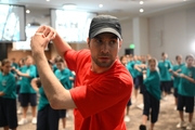 Alla Dukhova's TODES Theatre soloist Martin Stsibor-Gurkovsky during a master class