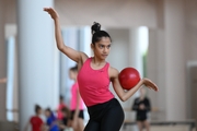 Gymnast Aryaa Nitesh Kadam during training