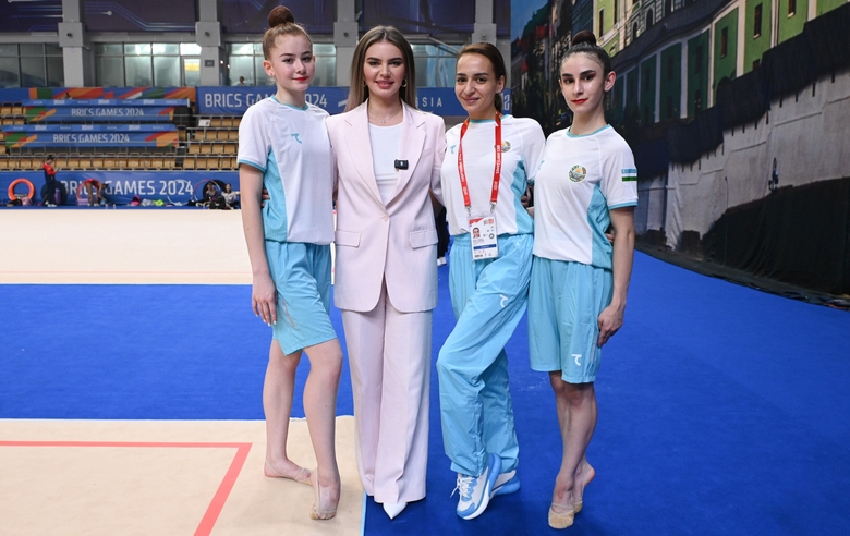 June 22, 2024. Olympic champion Alina Kabaeva at the BRICS Games in Kazan