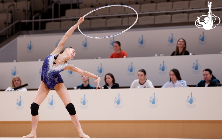 Мария Борисова во время контрольной тренировки перед чемпионатом Европы