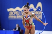 Ksenia Savinova during the hoop exercise