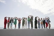 Participants of the training camp on the embankment in Sochi