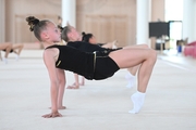 Gymnast from Belgorod during training