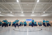Alla Dukhova's dance studio TODES intensive course participants during a flash mob