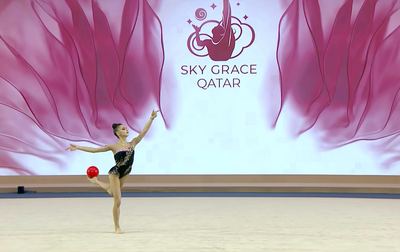 Mariia Borisova's performance with a ball at the Sky Grace Cup final