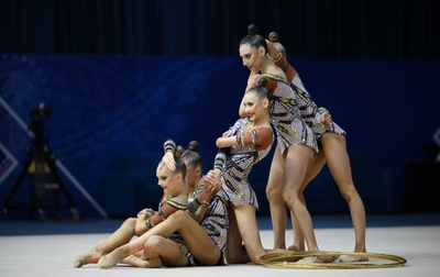 Our group exercise gymnasts reached the individual finals at the Tashkent World Cup stage