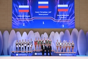 Церемония награждения на всероссийском турнире «Кубок "Небесная грация"»