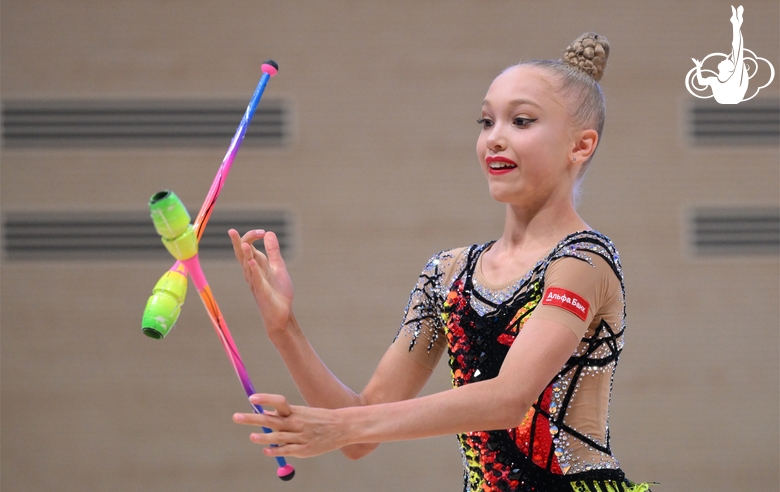 Elizaveta Geraskina during her performance at the final concert